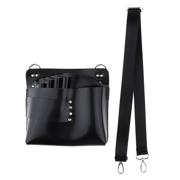 

artificial leather hair scissors bag pet hairdressing hair cut tools pouch holder with waist belt,durable