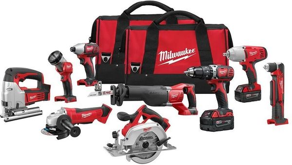 

Milwaukee m18 18 volt lithium ion cordle combo tool kit 9 tool with batterie