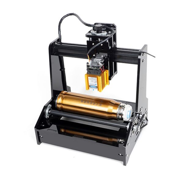 

diy cylindrical cnc laser engraving machine for cylindrical bottles with 15w can work for stainless steel