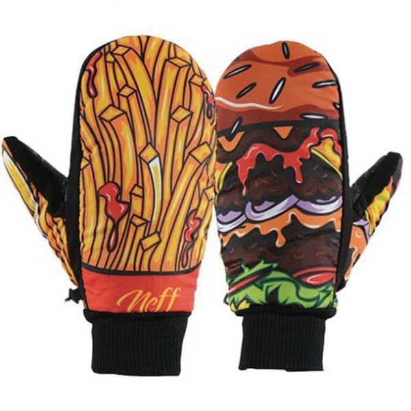 

saenshing cartoon waterproof ski gloves women men outdoor sports gloves for snowing snowboard plus size thermal snow