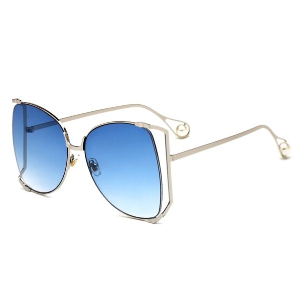 

uv400 sunglasses ladies fashion sunglasses 2018 new european and american pearls trend glasses mens and women designer sunglasses, White;black