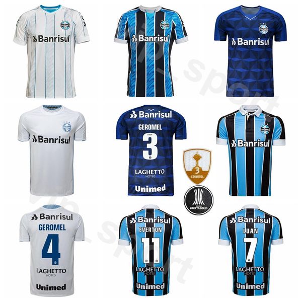 

20 21 футбол гремио 11 kits рубашки эвертон соарес джерси 8 майкон souza 3 жеромел 7 луан виейра 21 jean pyerre футбол, Black;yellow