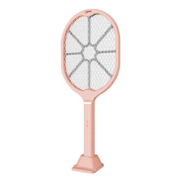 

3 layers usb charging with led light living room pest control easy operate low noise strong voltage handheld mosquito killer