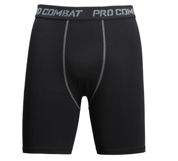 

men sports running basketball exhaust moisture wicking high elastic quick-drying five points tight pants men shorts, White;black