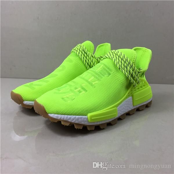 

оптовая human race pharrell williams hu trail know / soul в volt мужчины женщины кроссовки дизайнерские кроссовки спортивная обувь