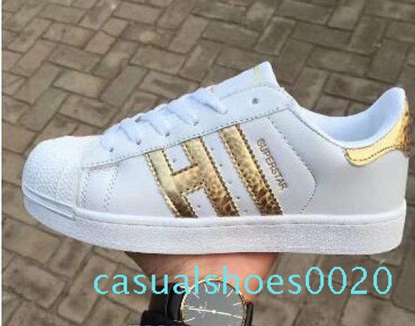 

2020 low-cost sales spring autumn fashion men women original superstar super shoes 18 color size 36-44 skateboarding shoes flat shoes c20, Black