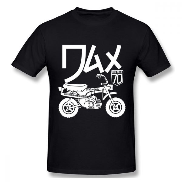 

retro japanese motorcycle dax t shirt for men vintage motorbike custom graphic t-shirt, White;black