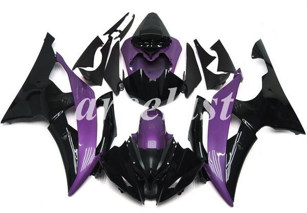 

new abs injection full fairings kit fit for yamaha yzf-r6 2008 2009 2010 2011 2012 2013 2014 2015 2016 r6 body set black purple