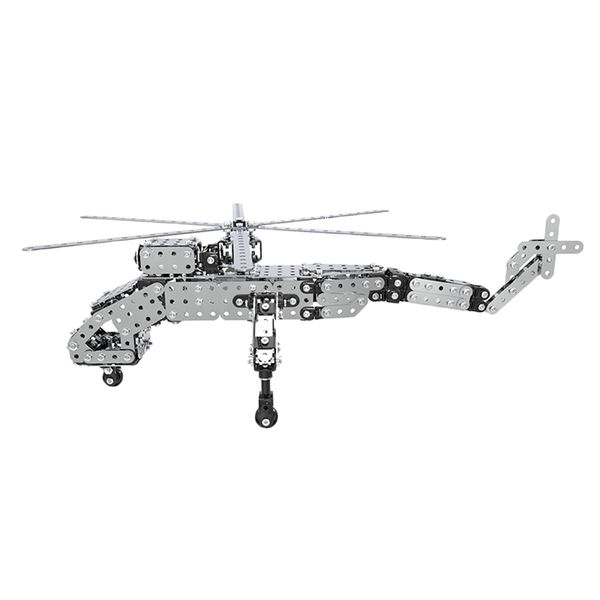 

helicopter model educational building blocks creative diy bricks kids toys