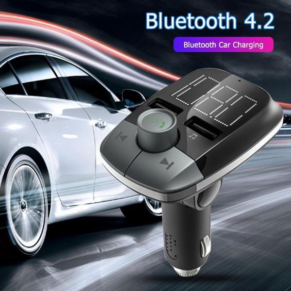 

vodool t50 car bluetooth 2.4a charger hands2 usb mp3 player fm transmitter one-click operation rejected hands-redial