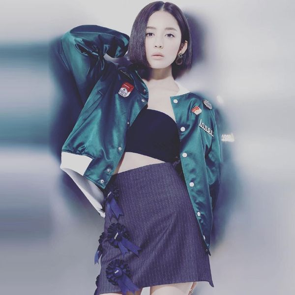 

gu li naza star with the same jacket jacket female casual fashion wild temperament baseball uniform student windbreaker tide, Black;brown