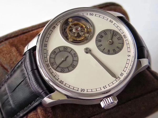 

zf design tourbillon watch 44x15.5mm designer watches luxury mens watches business and leisure luxury watch wristwatches automatic watch, Slivery;brown