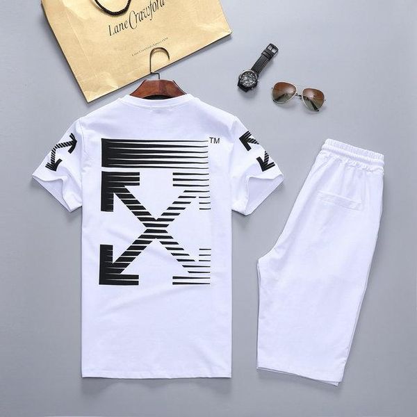 

2020 design sportswear luxury mens tracksuit brand mens jogging suit t-shirt pants men sweatsuits jogging suits sportswear, Gray