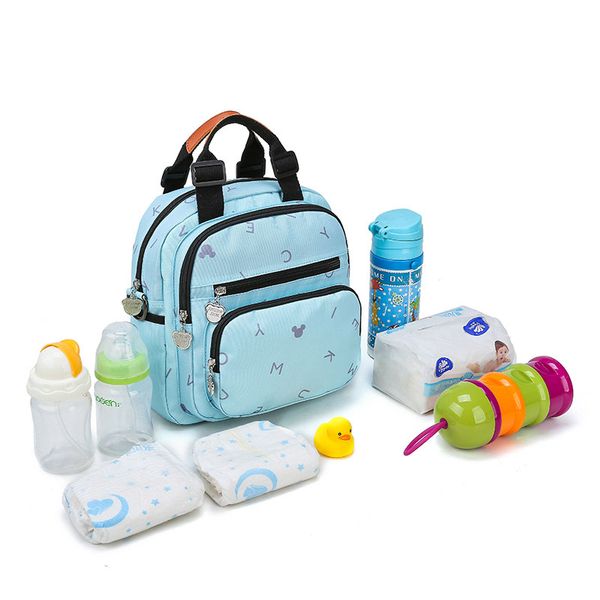 

new mini mummy bag backpack multifunctional waterproof large capacity baby bag travel backpack nursing for baby care