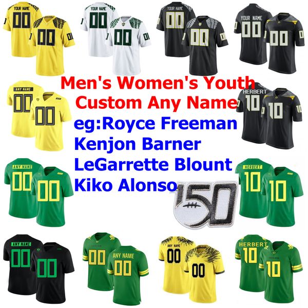 

oregon ducks college football jerseys womens royce an jersey kenjon barner legarrette blount kiko alonso ncaa 150th custom stitched, Black