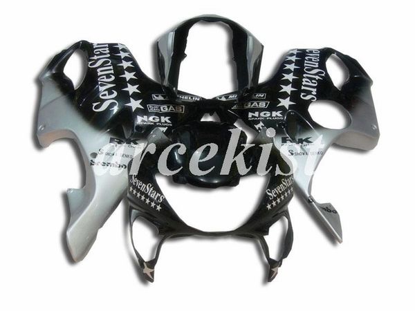 

новый abs мотоцикл полный обтекатели комплекты, пригодный для honda cbr600 fs f4 1999 2000 99 00 кузовостроение набор пользовательских сереб