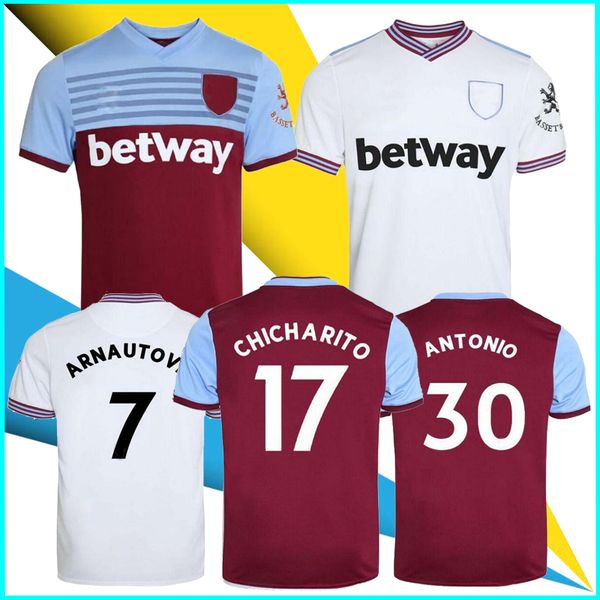 

new 2019/20 red white soccer jerseys united 19 20 home away arnautovic chicharito lanzini nasri wilshere yarmolenko camiseta jersey, Black;yellow