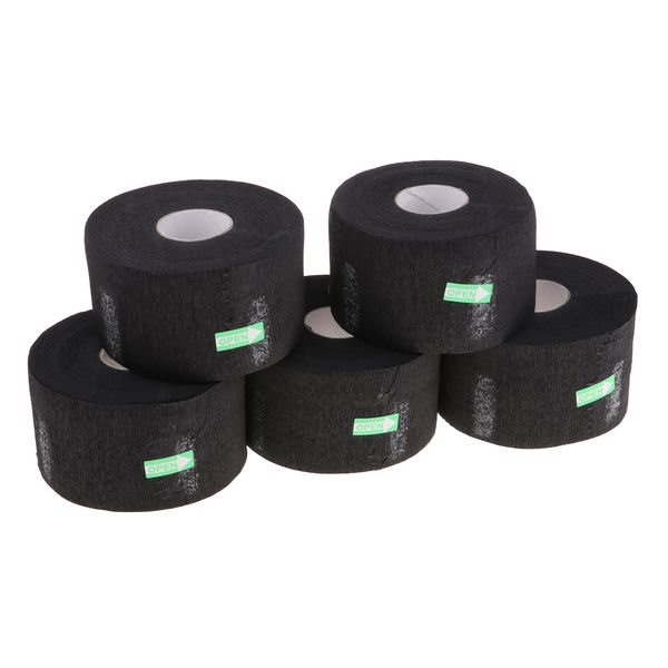 

5pcs stretch paper neckband stretchable shaving barber neck strip neck strips for hair cutting - black