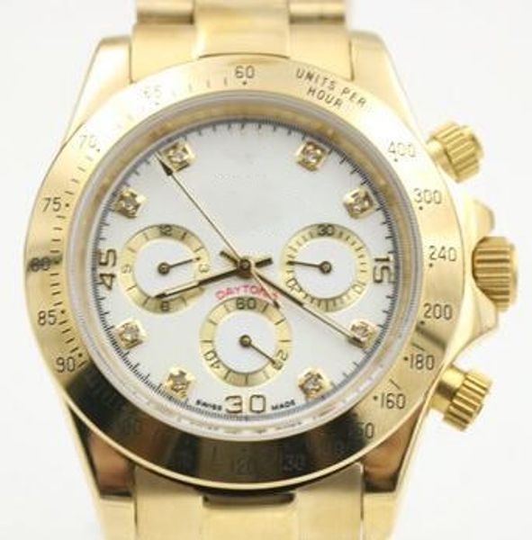 

9 style fashion men wristwatch 40mm 116508 116528 116505 gold stainless steel bracelet automatic luxury watch ing, Slivery;brown