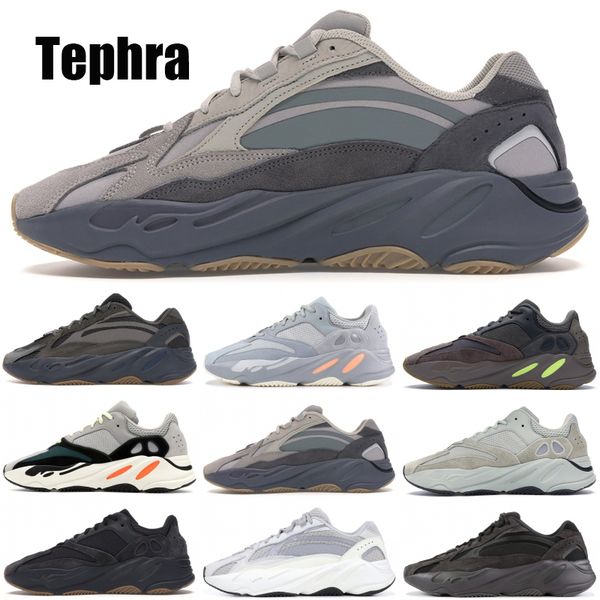 

Inertia 700 Kanye West Wave Runner Utility Black Men Women Designer Sneakers New V2 Tephra Reflective Running Shoes Size 5-11.5