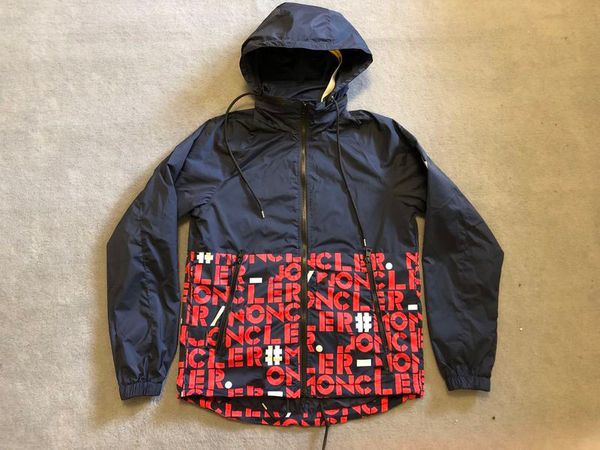 

France men de igner jacket marque de luxe letter embroidery men coat long ection luxury jacket hooded windbreaker jacket