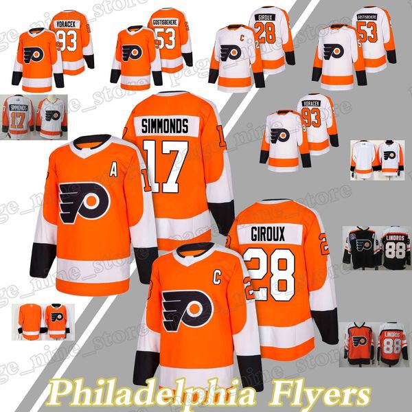 

Philadelphia Flyers jerseys 17 Wayne Simmonds 28 Claude Giroux 53 Shayne Gostisbehere 93 Jakub Voracek jersey