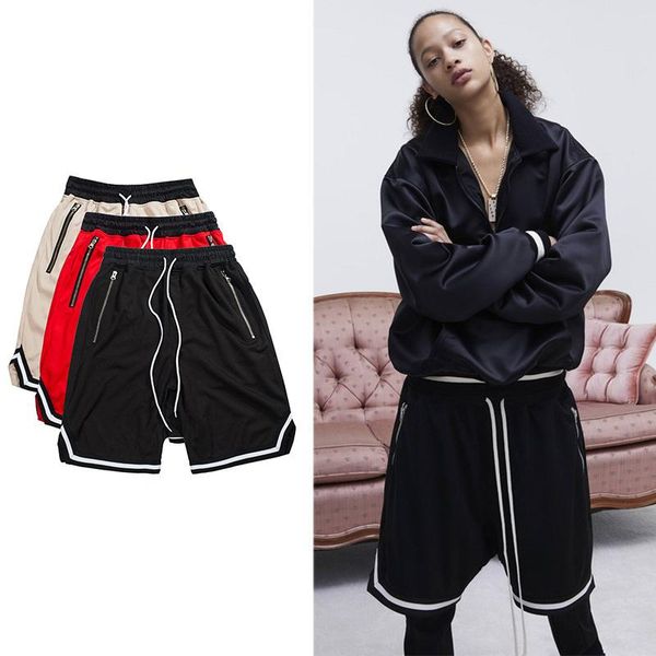 

new workout men short beach jumpsuit harem bieber fog spandex bd mens clothing fog black mesh drop crotch summer basketball shorts, White;black
