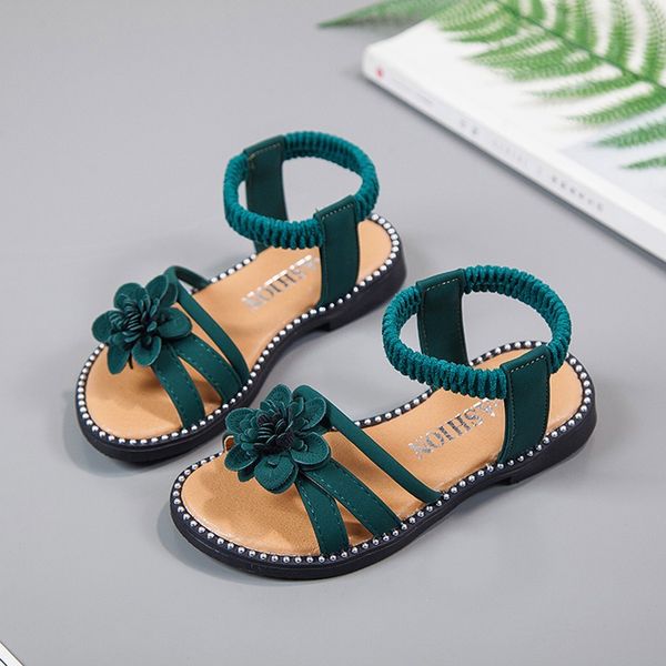 

baby sandals summer children kids baby girls fashion flower princess sandals casual shoes girls sandals 2020 t200427, Black;red