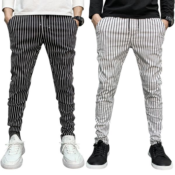 

men pants streetwear joggers sweatpants trousers men pantalon hombre hip hop jogger camouflage baggy harem pants stripe, Black