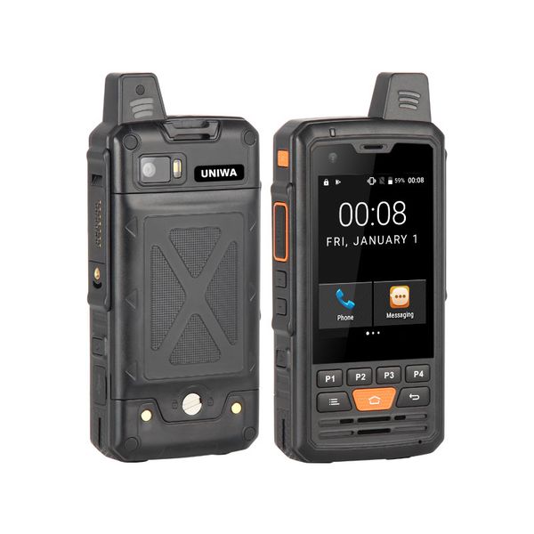 

uniwa alps f50 2g/3g/4g zello walkie talkie android smartphone quad core cellphones mtk6735 1gb+8gb rom mobile phone