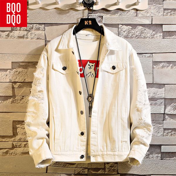 

denim cotton autumn jackets coat men black streetwear preppy style jacket male fashion japanese hip hop slim fit men's clothing, Black;brown