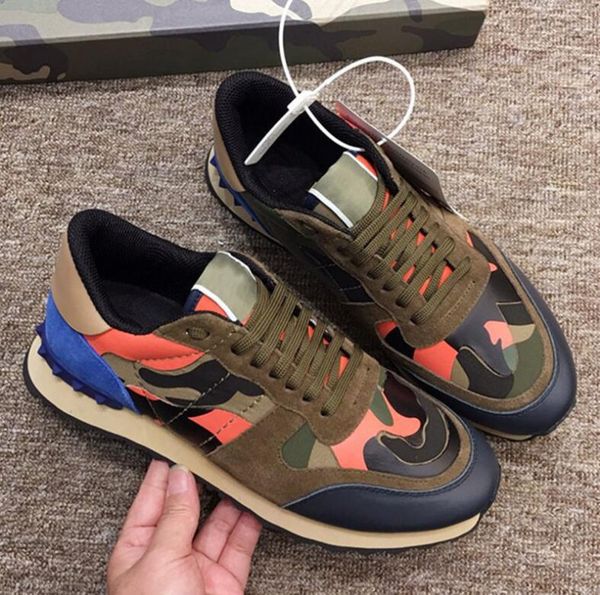 

brand classic women's camouflage genuine leather running shoes men fashion sports leisure running shoes sneakers size35-45, Black