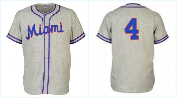 

Miami Sun Sox 1949 Road Jersey Any Player or Number Stitch Sewn All Stitched High Quality Free Shipping Baseball Jerseys