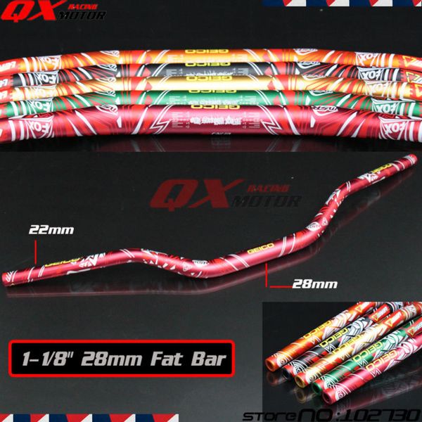

motorcycle motocross aluminum 1 1/8" 28mm handlebars handle tubes for cr crf crm 150 230 250 450 dirt bike mx off road