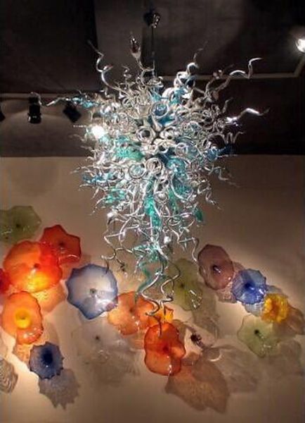 100% soffiato a bocca CE UL vetro borosilicato di Murano Dale Chihuly Art stile unico lampade a sospensione in vetro soffiato a mano