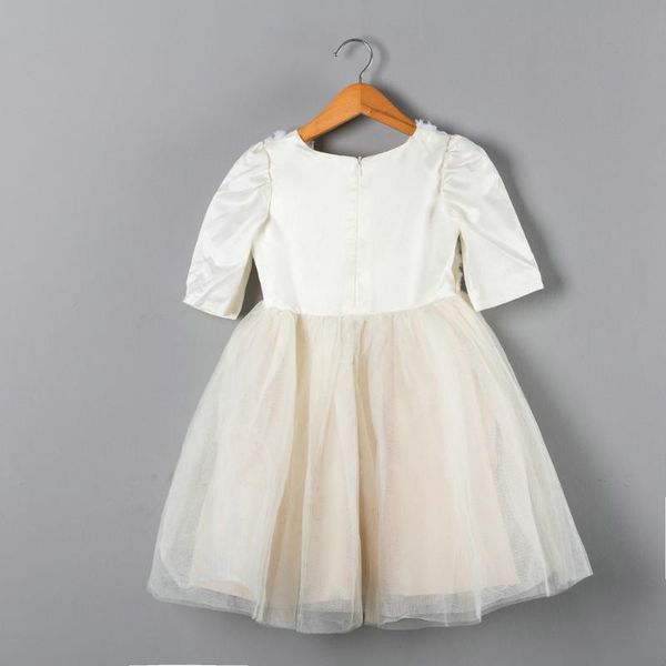 

first communion dresses for girls cute little girl clothes half sleeve sequin lace toddler baby girl dress, Red;yellow