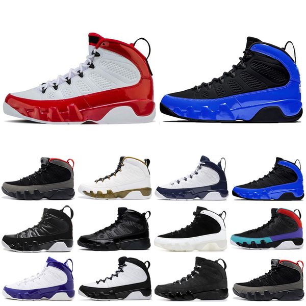 

9 ix men basketball sneakers trainer space jam gym red sports man 9s shoes 7-13, Black