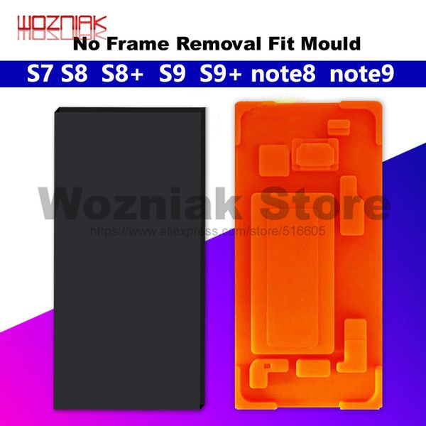 

for samsung s7 s8 s8+ s9 s9+ note9 note8 curved screen belt frame fit cushion no frame removal silica gel mould