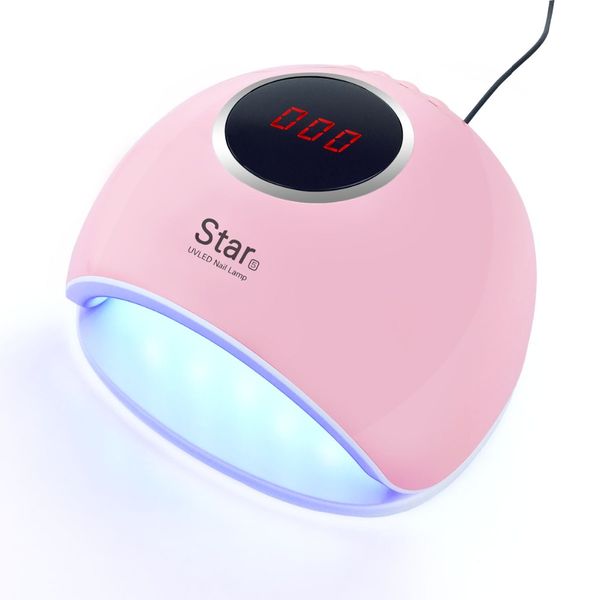 

2019 uv led lamp for nails dryer sun light lamp for manicure 72w smart lcd display all gel nail polish nail star6 art tools