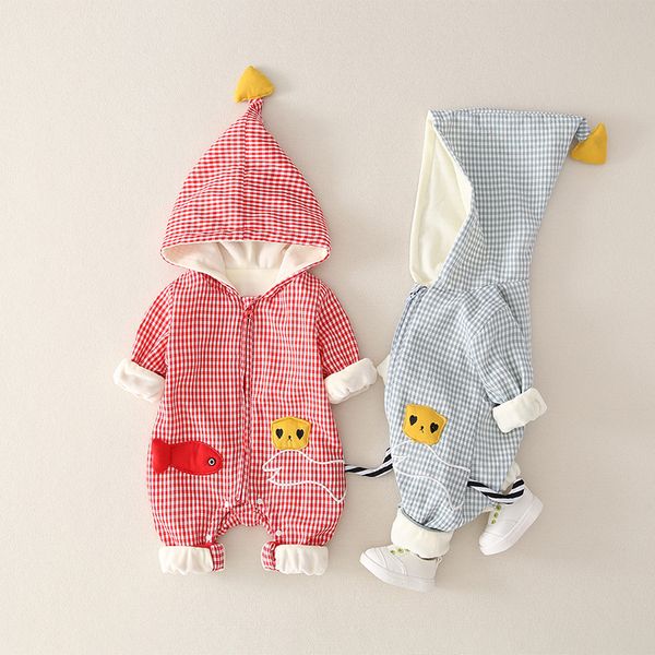 

baby clothes male full moon newborn jumpsuit autumn cartoon romper-month newborn baby romper female, Blue