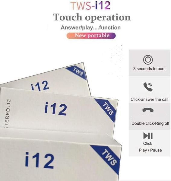 

I12 tw touch wirele earbud double v5 0 bluetooth headphone ture tereo earphone wirele head et earbud with touch control iri