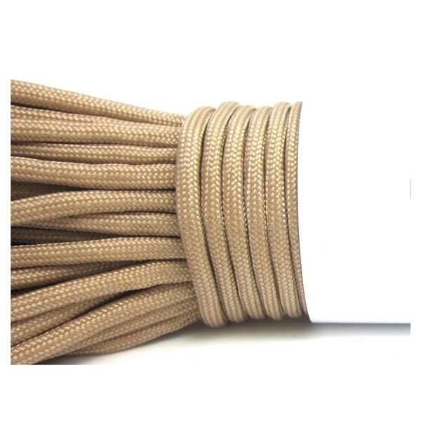 

parachute code rope, beige - 7 strands, 550 pounds, 100 feet survival bracelets