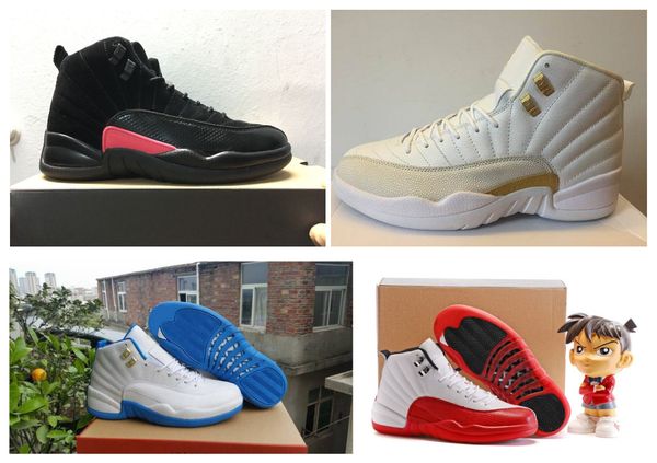 

classic 12s mens basketball shoes sneakers ovo white black gym red class of 2003 blue beige 12 shoes sneakers for man with box