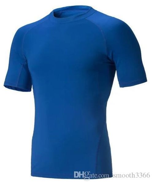 

1033 men's tight-fitting fitness white-gray clothes running short-sleeved sportswear stretch quick-drying clothes t-shirt, Black;yellow