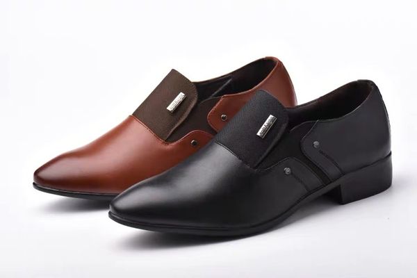 

new men's leisure shoes black british men's shoes youth korean edition tide autumn breathable sharp business formal shoes male