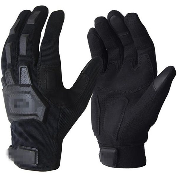 

b7 cycling long finger gloves bicycle mittens comfortable motorbike protecting gloves durable cycling equipment, Black