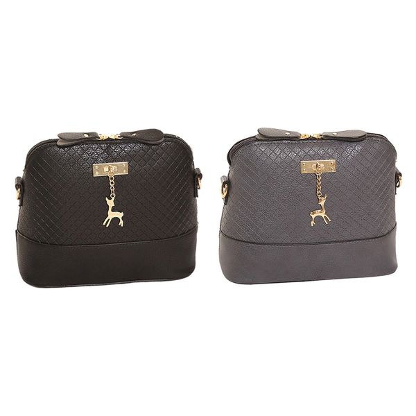 

multi-purpose messenger shoulder bags purse black+gray, Black;red