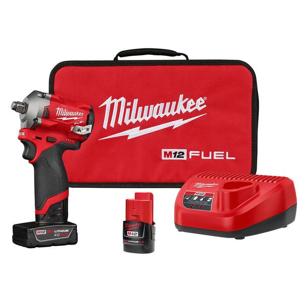 

Milwaukee m12 2555 22 12 volt fuel 1 2 quot wirele hort impact wrench et how original title