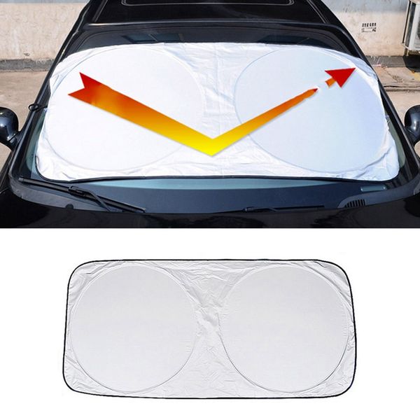 

car sunshade sun shade front rear window film windshield visor cover uv protect reflector 142*67cm