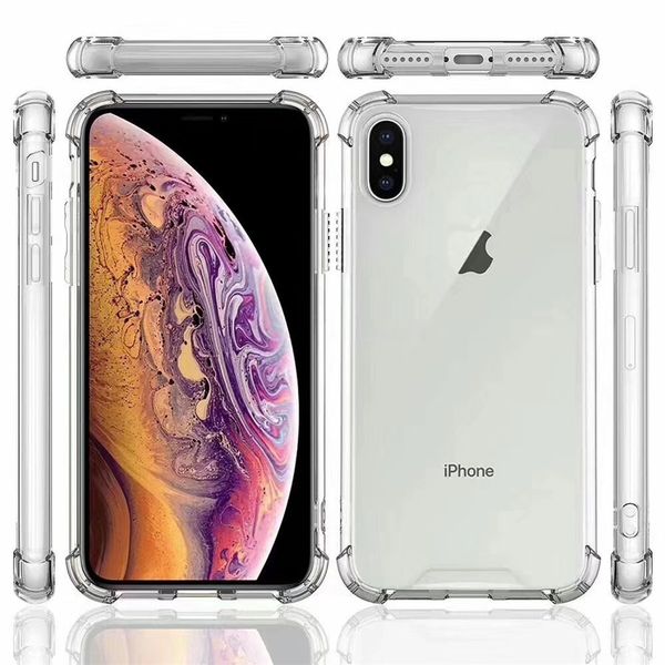 

cover for iphone 11 11pro 11pro max clear cover smooth soft tpu+acre slim case for iphone xs max xs xr x 8/7/6 plus